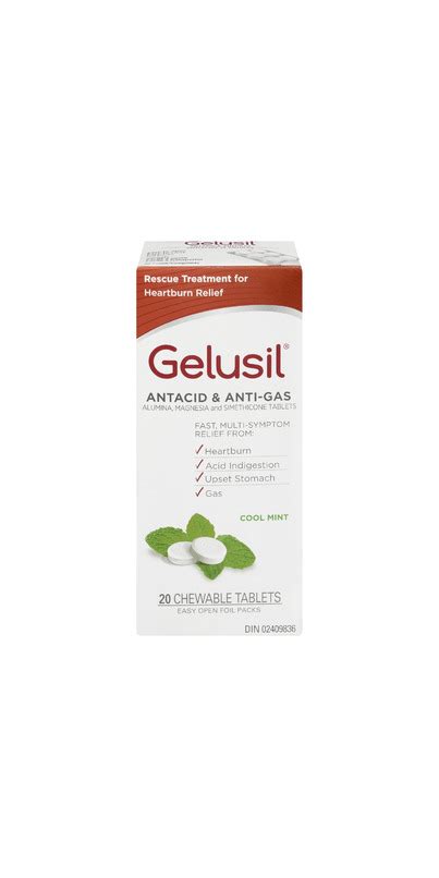 Buy Gelusil Antacid & Anti-Gas Chewable Tablets at Well.ca | Free ...