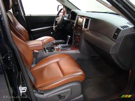 Saddle Brown Royale Leather Interior 2009 Jeep Grand Cherokee Overland 4x4 Photo #43914422 ...