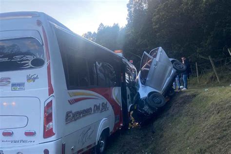 Choque Entre Buseta Y Carro Deja Un Muerto Y 7 Heridos En La Vía Bogotá