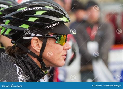 Nicole Duke Professional Woman Cyclocross Racer Editorial Photography