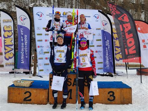 Biathlon Nella Sprint Della Coppa Di Francia Di Bessans Carlotta