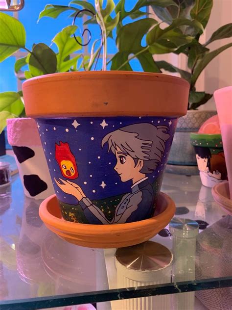 My Painted Howl S Moving Castle Pot R Plantsandpots