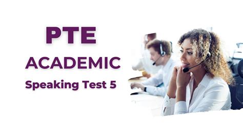 Pte Academic Speaking Test Youtube