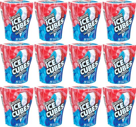 Ice Breakers Ice Cubes Cinnamon Sugar Free Chewing Gum Bottles 324 Oz 6 Count