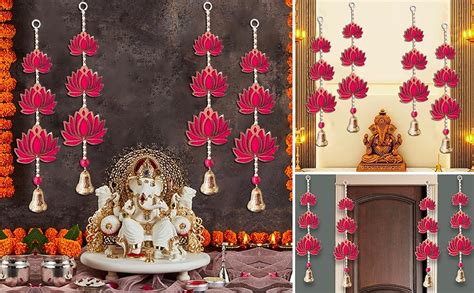 Buy Party Propz Handmade Pink Lotus Hangings For Decoration Pcs