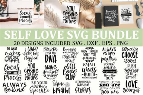 Self Love Svg Bundle Graphic By Craftyideas · Creative Fabrica