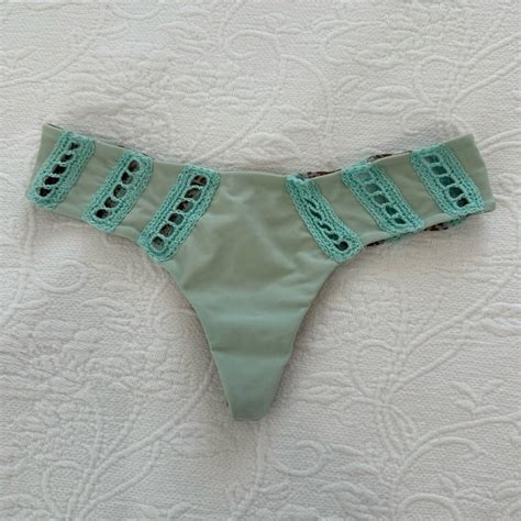 Acacia Swimwear Swim Acacia Swimwear Bikini Bottom With Crochet Side Detail Poshmark