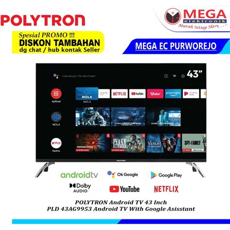 Jual Led Polytron Pld Ag Android Tv Inch Shopee Indonesia