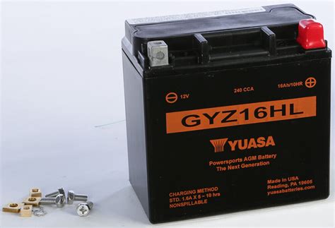 Yuasa GYZ High Performance Maintenance Free Battery GYZ16HL YUAM716GHL