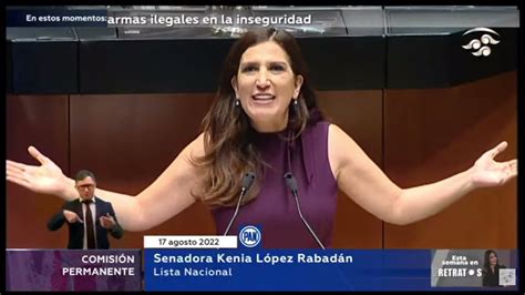 Sen Kenia López Rabadán tema de agenda política relativa al impacto