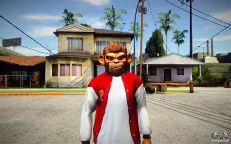 Gta V Space Monkey Mask For Cj Para Gta San Andreas