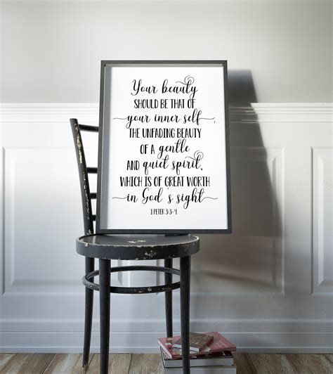 Your Beauty Should Be That 1 Peter 3 3 4 Bible Verse Etsy