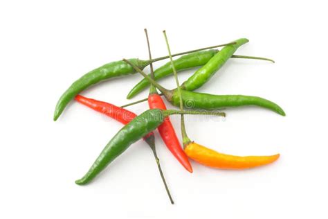 Cayenne Pepper Stock Image Image Of Green Color Isolated 48317775