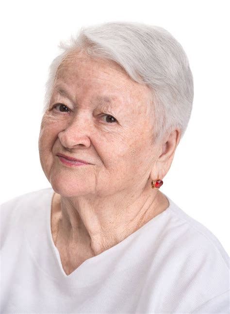 Portrait Of Smiling Old Woman Stock Photo Image 39446249