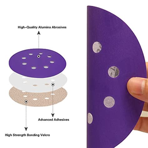 Inch Hole Hook And Loop Sanding Discs Of Each Grit