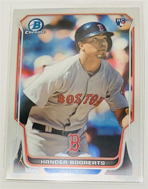 Bowman Chrome Xander Bogaerts Rookie Rc Mlb Boston Red Sox Ebay