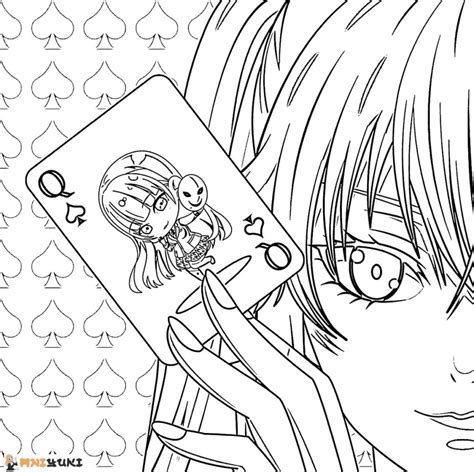 Kakegurui Coloring Pages Printable For Free Download