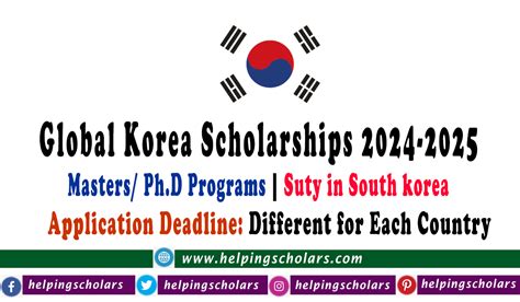 Global Korea Scholarship 2024 2025 In South Korea