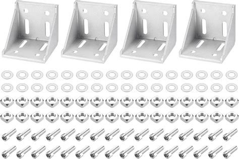 Amazon Uxcell Set Inside Corner Bracket Gusset Kits X X Mm