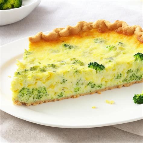 Premium Photo Broccoli Quiche On A White Plate Shallow Dof Aigenerated