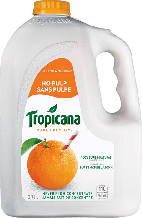 Jus Dorange Tropicana Pur Sans Pulpe Tropicana Ca