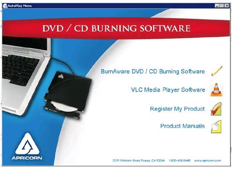 Apricorn Ez Writer Ii Dual Layer Dvd Burner User Manual