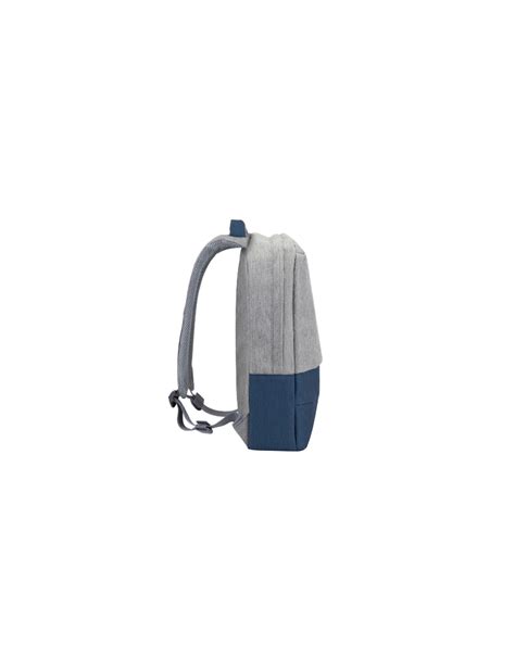 Rivacase Sac à dos anti vol gris bleu foncé pour pc portable MacBook