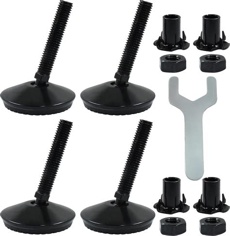 Amazon Bonsicoky 4 Pcs M10 Swivel Adjustable Leveling Feet With 4