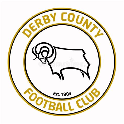 The Emblem Of The Football Club Derby County Fc England Editorial