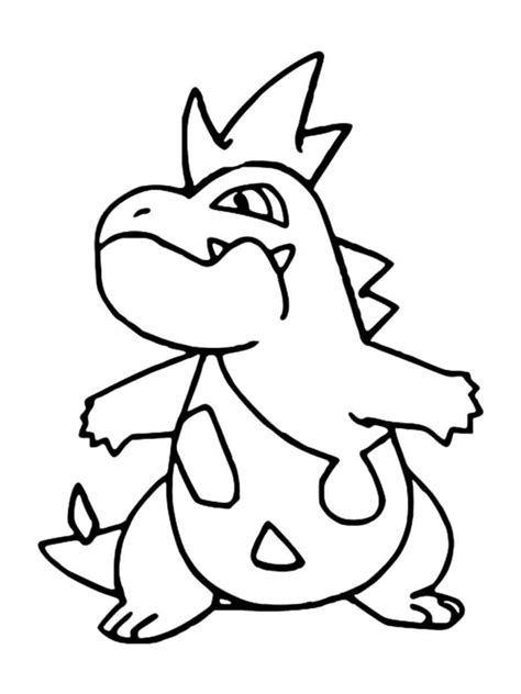 Croconaw Pokemon Coloring Pages Free Printable