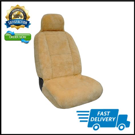 Eurow Luxury Sheepskin Seat Cover Velcromag