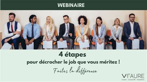 Replay Webinaire Tapes Pour D Crocher Le Job Que Vous M Ritez Youtube