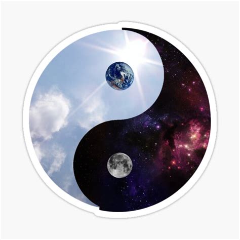 Ying Yang Sticker By Danielthehuman Redbubble