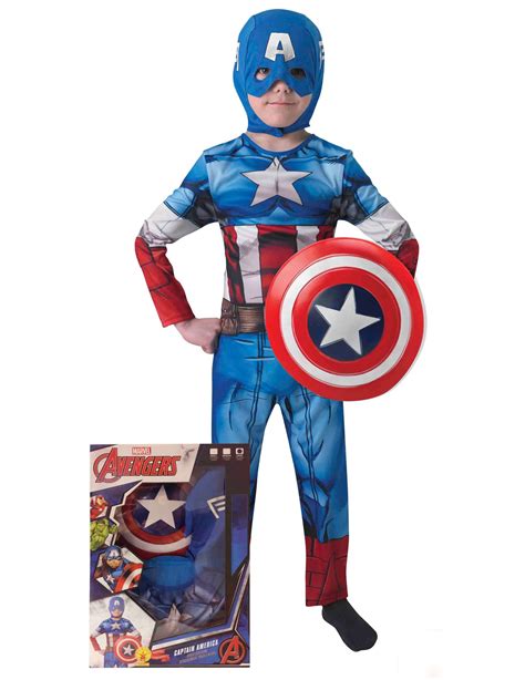 Coffret Déguisement Captain America™ Avec Bouclier Garçon Deguise Toi