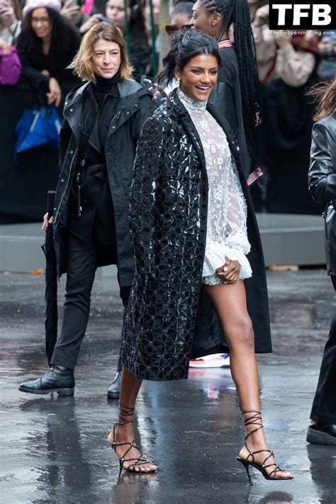Simone Ashley Looks Hot In A See Through Dress While Attending The Valentino Womenswear Show In