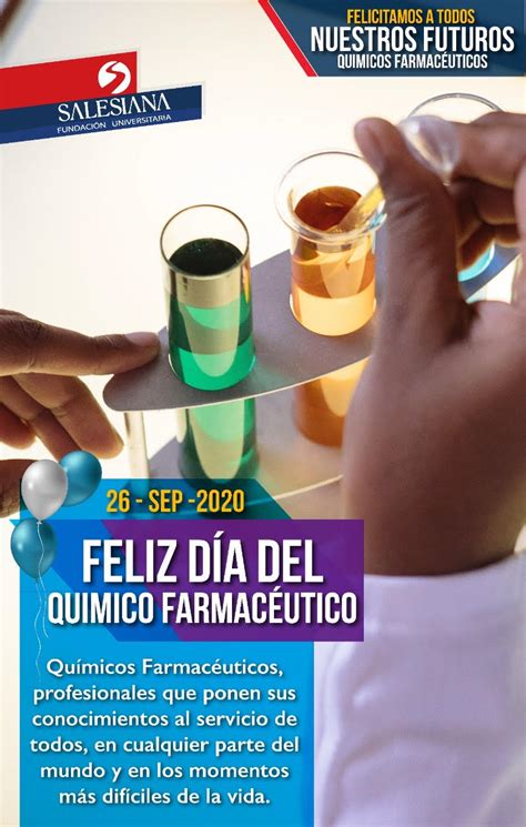 Feliz D A Del Qu Mico Farmac Utico Fundaci N Universitaria Salesiana