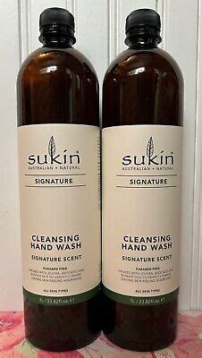 2 LITER SUKIN SIGNATURE CLEANSING HAND WASH SOAP REFILLS 33 82 OZ EA