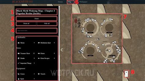 Interactive Map Of Black Myth Wukong All Symbols