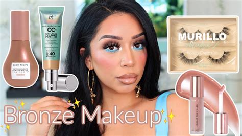 Bronzy Summer Makeup Pop Of Color Chit Chat Grwm Youtube