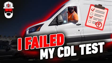 I Failed My Cdl Test Youtube