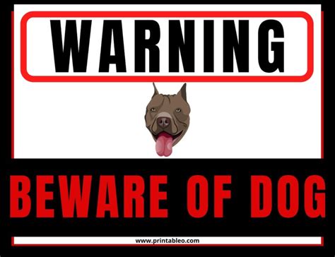 35+ Beware Of Dog Signs | Download Free Pintables