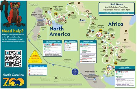 North Carolina Zoo Map and Brochure (2019 - 2023) | ThemeParkBrochures.net