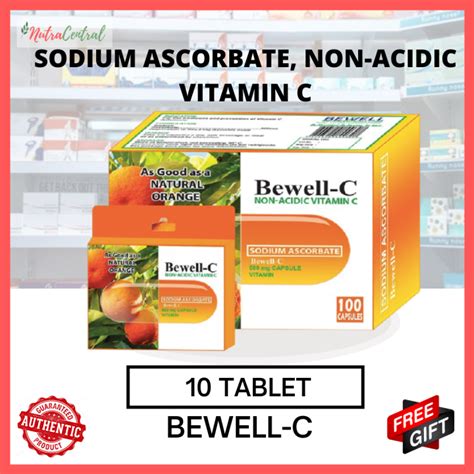 Bewell C Sodium Ascorbate 10 Tablets Nutracentral Lazada Ph