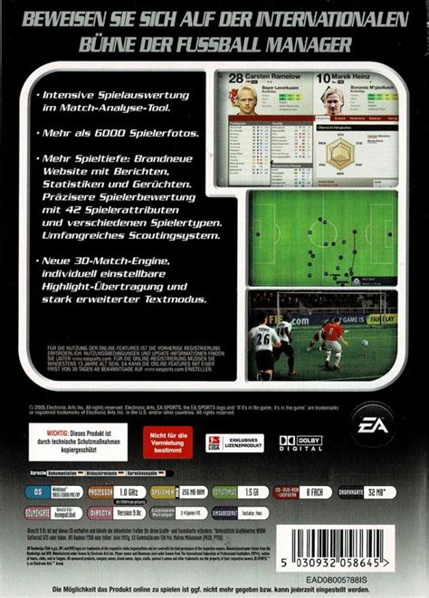 Fifa Manager Windows Box Cover Art Mobygames