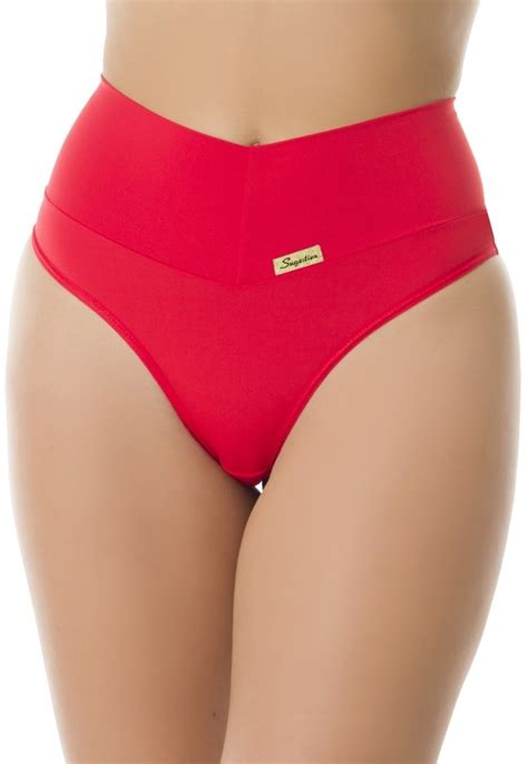Kit Calcinha Cinta Modeladora Cós Alto Fio Dental Duplo Cintura Alta Tanga Conforto Lingerie