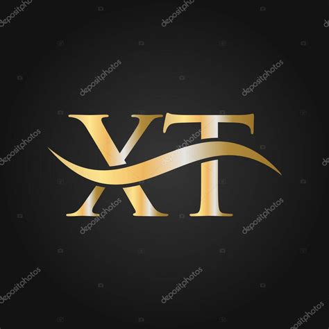 Carta XT Logo Plantilla de diseño Logo de letra XT X T Moderno Plano