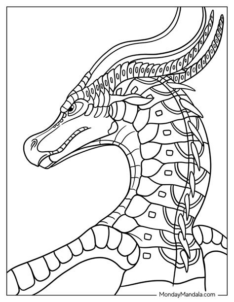 Wings Of Fire Coloring Pages Free Pdf Printables