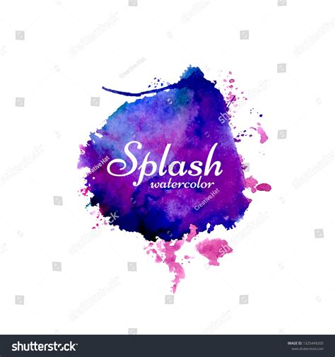 Abstract Colorful Watercolor Splash Design Stock Vector Royalty Free 1325449205 Shutterstock