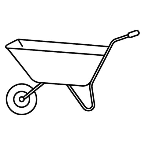 Premium Vector Wheelbarrow Metal Silhouette Vector