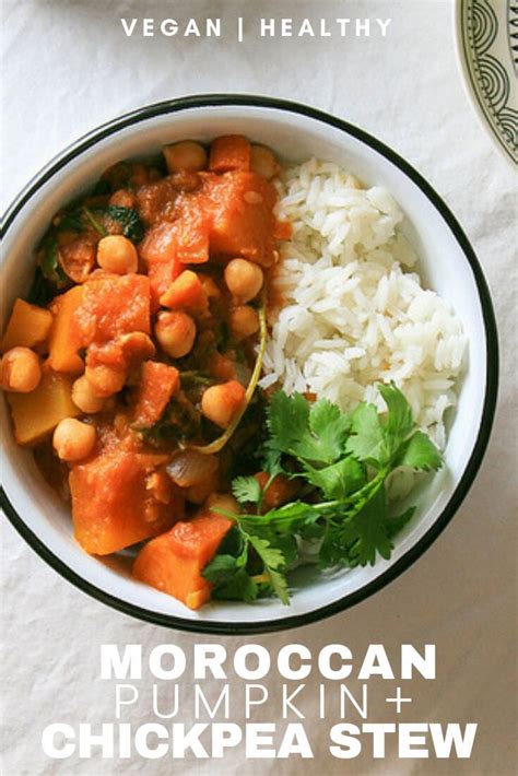 Warm And Flavorful Moroccan Pumpkin And Chickpea Stew Recipe